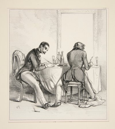 Dobbeltindkomstorlov. Vores (dette ord er overstreget) Kære Adele af Paul Gavarni