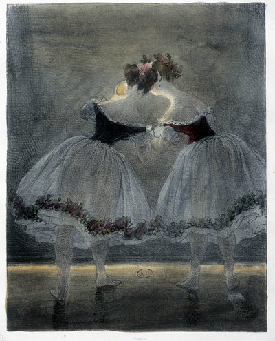 Dansere fra Gavarni - 1800-tallet af Paul Gavarni