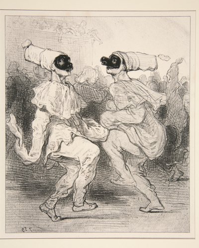 Pjerrot malet af dem selv. af Paul Gavarni