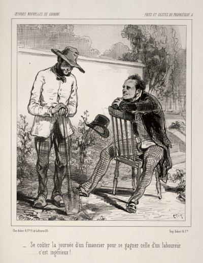Handlinger og handlinger af ejeren. af Paul Gavarni