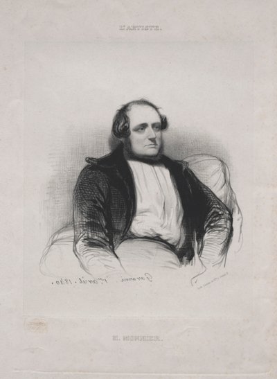 Henri Bonaventure Monnier, 1840. af Paul Gavarni