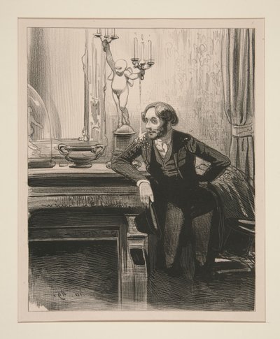 Husets pige synger (d af Paul Gavarni