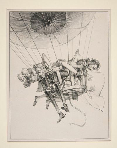 Den tabte ballon af Paul Gavarni
