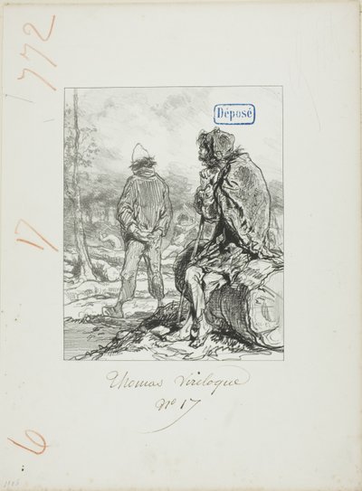 Les Propos de Thomas Vireloque: Jordens nye herre af Paul Gavarni