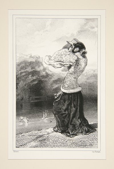 Marie de France og Jean des Essarts. 1405. af Paul Gavarni