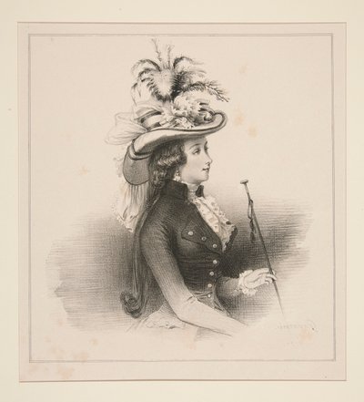 PARIS MODES I 1787 af Paul Gavarni