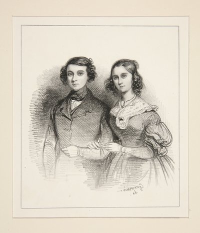 Hr. og fru Emile Taigny af Paul Gavarni