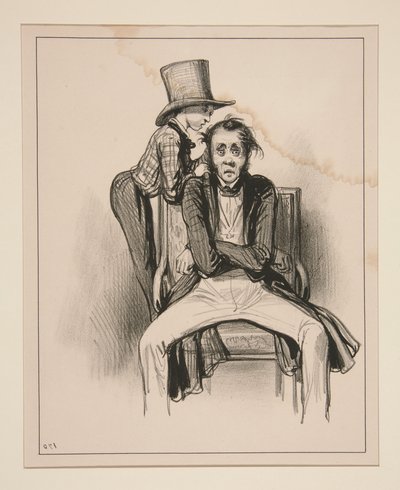 ...Monsieur Albert? Det er en herre fra Jardin des Plantes... af Paul Gavarni