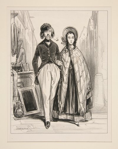 Monsieur og Madame Ernest... af Paul Gavarni