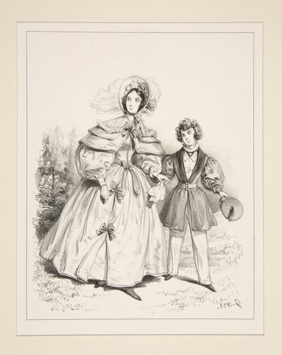 MORGENNÉGLIGÉ. 1835. af Paul Gavarni