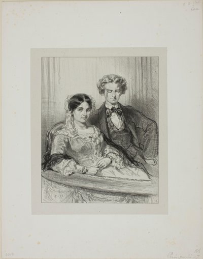 Her og der: Phèdre på Théâtre-Francais... af Paul Gavarni