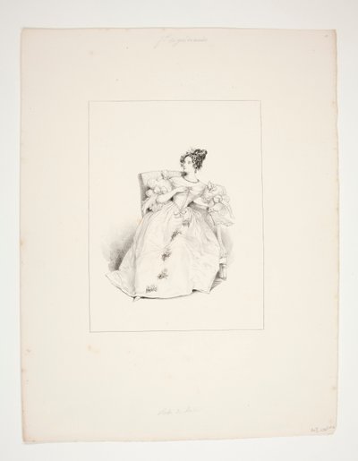 BALKJOLE. Jouenne frisure, Nattier blomster. af Paul Gavarni