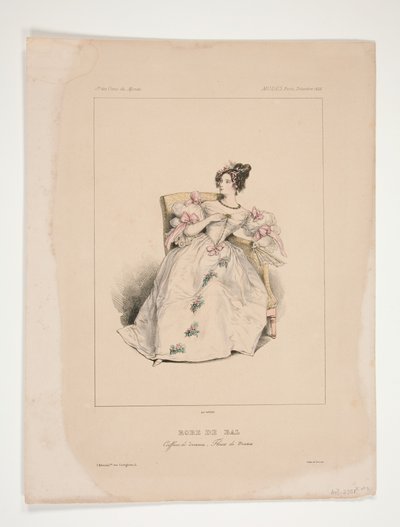 Balkjole. Frisure Jouenne, blomster af Nattier. af Paul Gavarni