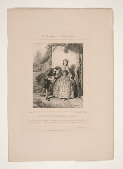 ROUSSEAU OG MADEMOISELLE GALLEY. af Paul Gavarni