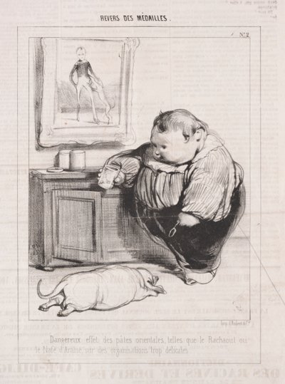 Medaljers bagside, 1842. af Paul Gavarni