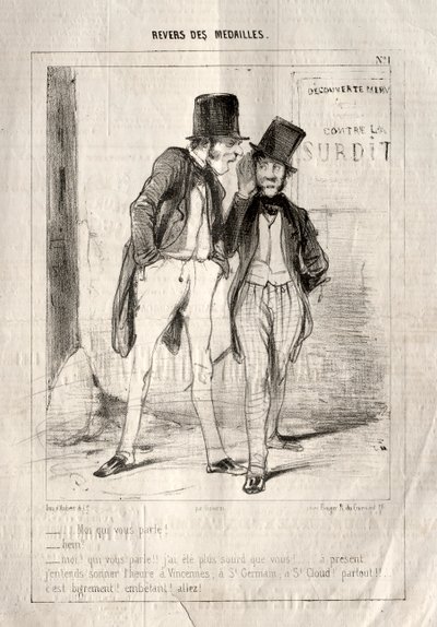 Medaljers bagside, 1842. af Paul Gavarni