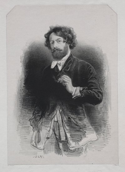 Selvportræt af Paul Gavarni