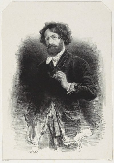 Selvportræt af Paul Gavarni