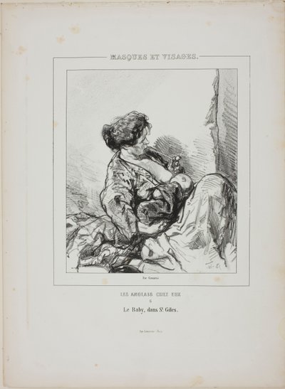 The Baby i Saint-Giles, fra Masques et Visages af Paul Gavarni