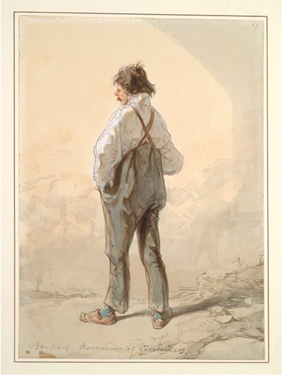 Forstæderne: Stock Raiser and Captain, sandsynligvis 1859-1860. af Paul Gavarni