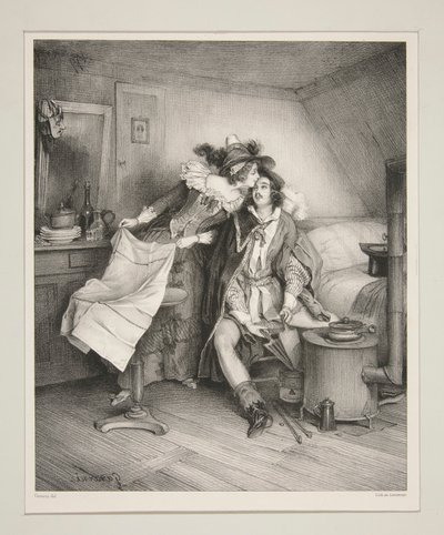 EN KARNEVAL-MIDDAG, - EN SUPER EFTER VED MASKERADE. af Paul Gavarni