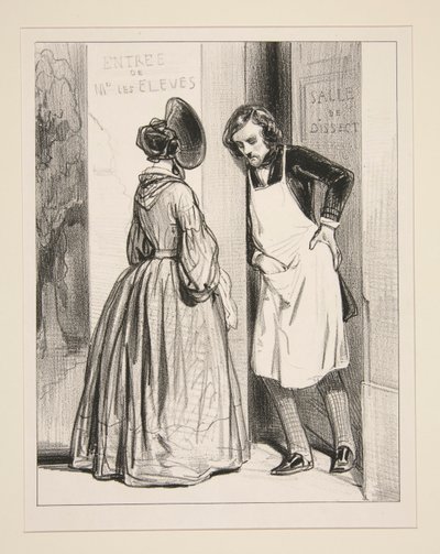 Det er otte måneder siden du lovede mig en kappe, Auguste af Paul Gavarni