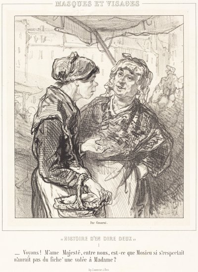 «Lad os se! Madame Majestæt...» af Paul Gavarni