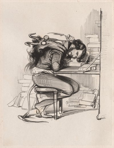 Emile Forgues Old Nick, ca. 1835-1840. af Paul Gavarni