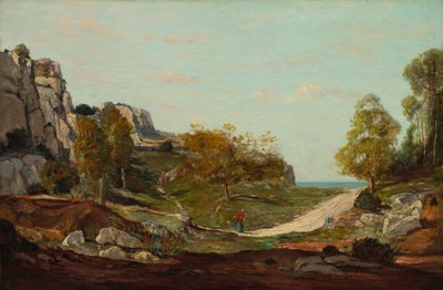 Landskab ved Saint-André, nær Marseille af Paul Guigou