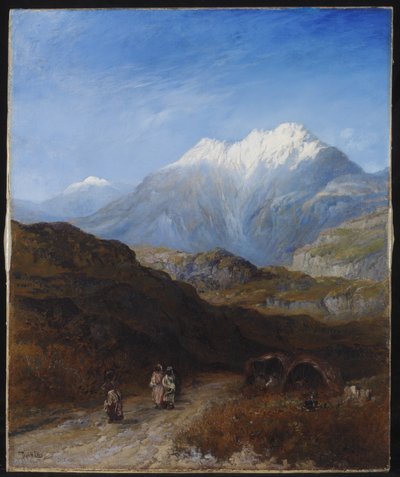De snedækkede Atlasbjerge i Grand Kabylie, Algeriet af Paul H. Ellis