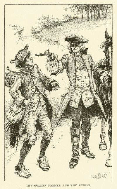 The Golden Farmer and the Tinker (gravering) af Paul Hardy