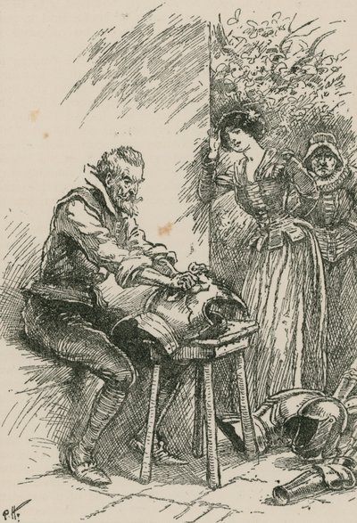 Det første han gjorde var at gennemsøge en rustning, som havde tilhørt hans oldefar af Paul Hardy