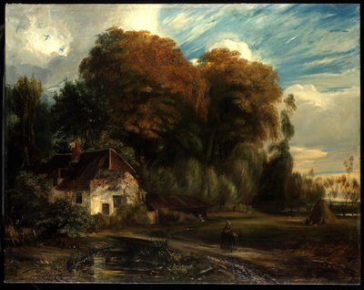 Viceværtshus i skoven i Compiegne, 1826 af Paul Huet