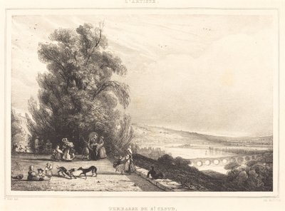 Terrace of St. Cloud (Terrasse de St. Cloud) af Paul Huet