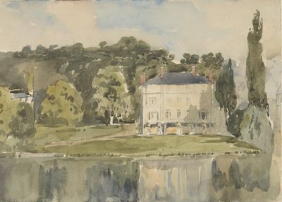 Udsigt over Château i Folembray, CA. 1831. af Paul Huet