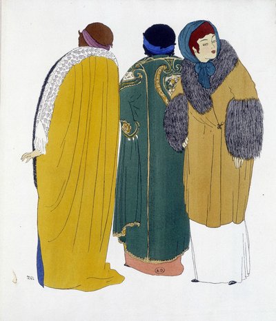 Skabelsen af ​​Paul Poiret tegnet fra "" Les Dresses de Paul Poiret", tegning af Paul Iribe. 1911 af Paul Iribe