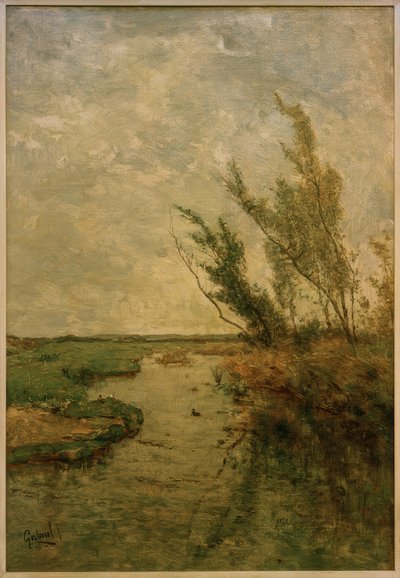 Polderlandschaft af Paul Joseph Constantin Gabriel