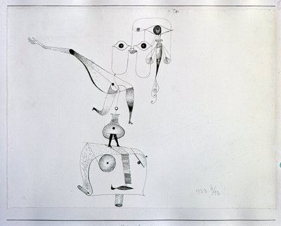 A Caprice of Balance (Tegning, 20. århundrede) af Paul Klee