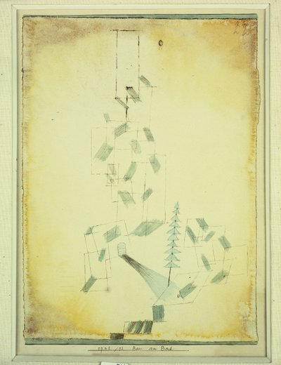 byggeri ved åen af Paul Klee