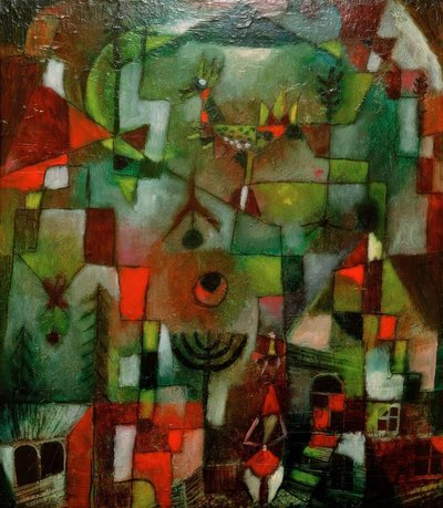 Billede med hanen og grenaderen af Paul Klee