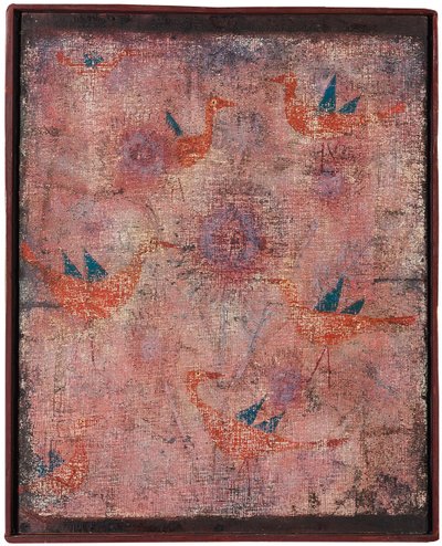 Blåvingede Fugle af Paul Klee