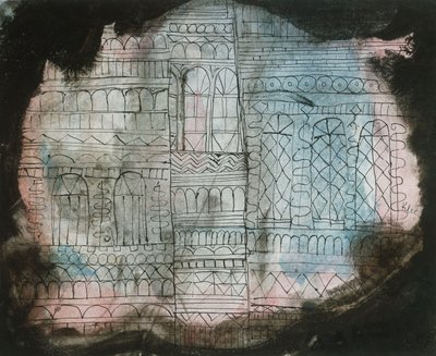 brændende slot af Paul Klee