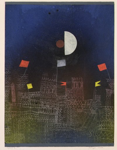 By med flag af Paul Klee
