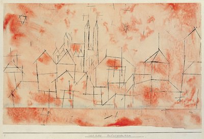 By med gotisk katedral, 1925. af Paul Klee