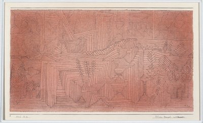 Klippetempler med graner af Paul Klee