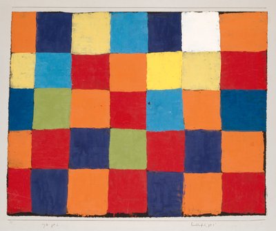 Farvebord Qu 1, 1930. af Paul Klee