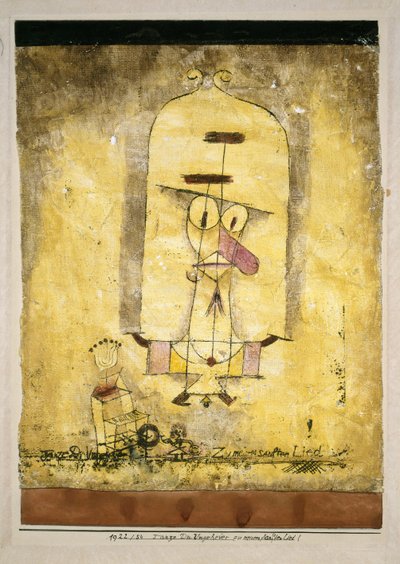 Dans dit monster til min bløde sang!, 1922. af Paul Klee