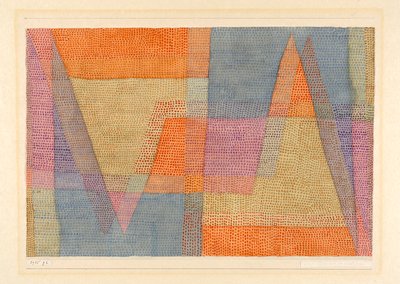 Das Licht und die Schärfen La lumière et les arêtes, 1935. af Paul Klee