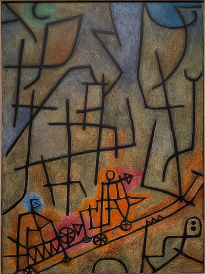 Erobre bjerget. 1939 af Paul Klee