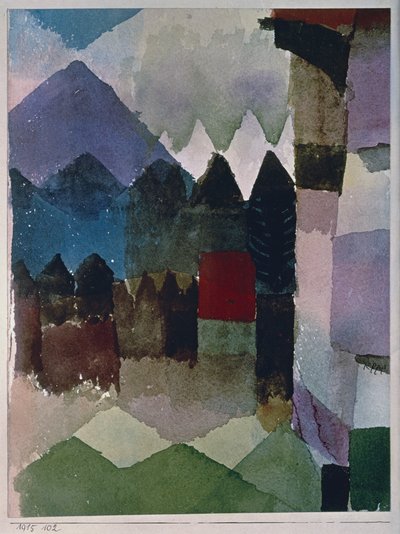 Fohn Wind i Franz Marcs Have af Paul Klee